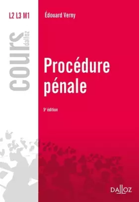 Couverture du produit · Procédure pénale - 5e éd.