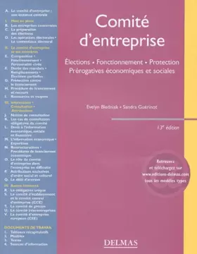 Couverture du produit · Comité d'entreprise : Élections - Fonctionnement - Protection - Prérogatives économiques et sociales