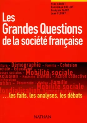 Couverture du produit · Les Grandes Questions de la société française