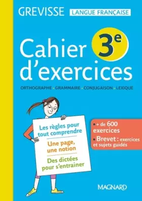 Couverture du produit · Cahier Grevisse - Français - 3e - Edition 2019