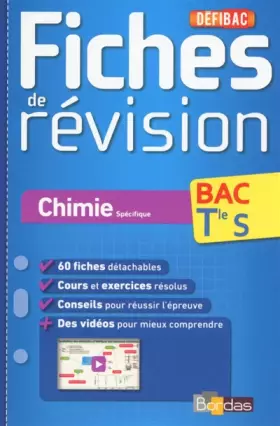 Couverture du produit · DéfiBac - Fiches de révision - Chimie Tle S