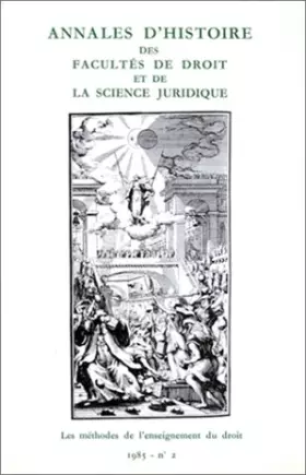 Couverture du produit · Annales d'histoires des Facultés de droit et de la science juridique, tome 2