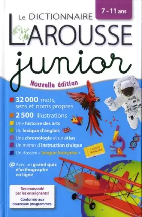 Couverture du produit · Larousse dictionnaire Junior 7/11 ans export