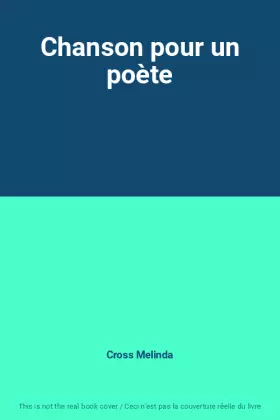 Couverture du produit · Chanson pour un poète