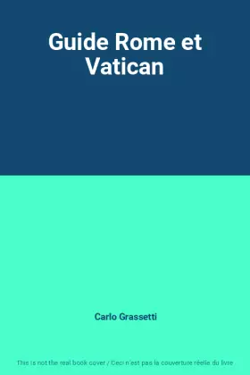 Couverture du produit · Guide Rome et Vatican