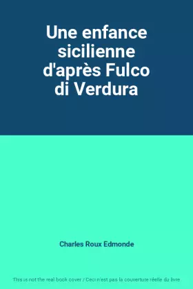 Couverture du produit · Une enfance sicilienne d'après Fulco di Verdura