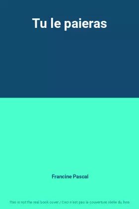 Couverture du produit · Tu le paieras