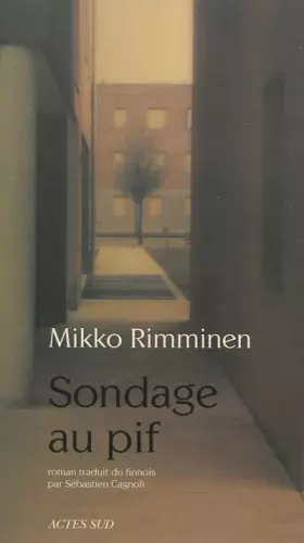 Couverture du produit · Sondage au pif