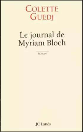 Couverture du produit · Le journal de Myriam Bloch