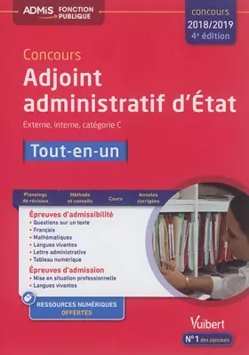 Couverture du produit · Adjoint administratif d'état