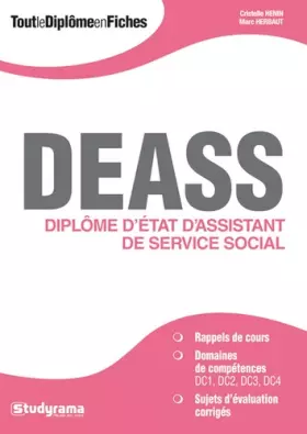 Couverture du produit · DEASS : diplôme d'Etat d'assistant de service social