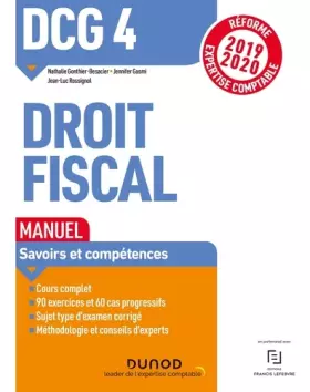 Couverture du produit · DCG 4 Droit fiscal - Manuel - Réforme 2019/2020: Réforme Expertise comptable 2019-2020 (2019-2020)