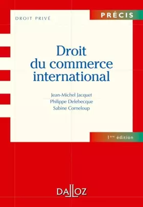 Couverture du produit · Droit du commerce international