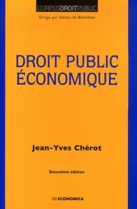 Couverture du produit · Droit public économique