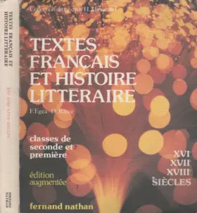 Couverture du produit · TEXTES HISTORIQUES ET LITTERAIRES. Tome 1, Edition 1981