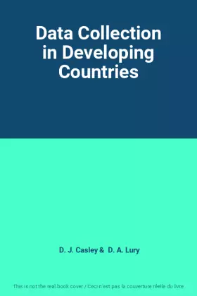 Couverture du produit · Data Collection in Developing Countries