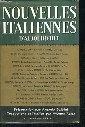 Couverture du produit · NOUVELLES ITALIENNES D'AUJOURD'HUI / COLLECTION MELIOR N°8