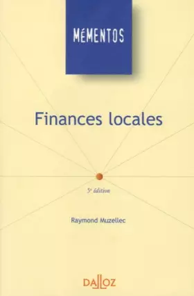 Couverture du produit · Finances locales - 5e éd.