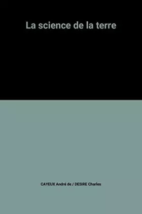 Couverture du produit · Science de la Terre