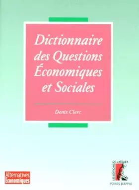 Couverture du produit · Dictionnaire des questions économiques et sociales