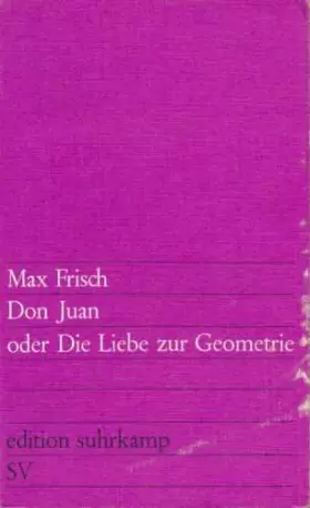 Couverture du produit · Don Juan Oder Die Liebe Zur Geometrie. Komödie In Fünf Akten