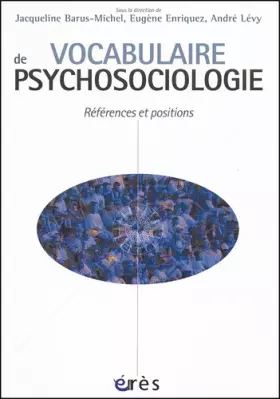 Couverture du produit · Vocabulaire de psychosociologie : Références et positions