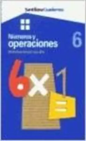 Couverture du produit · CUADERNOS NUMEROS Y OPERACIONES MULTIPLICACION POR UNA CIFRA 6