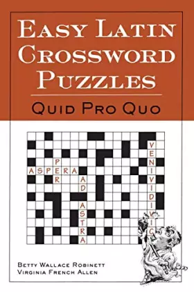 Couverture du produit · Easy Latin Crossword Puzzles: Quid Pro Quo
