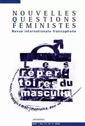 Couverture du produit · Nouvelles Questions Féministes Volume 21 N° 3/2002