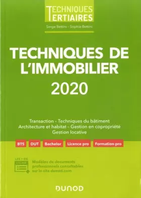 Couverture du produit · Techniques de l'immobilier 2020 (2020)