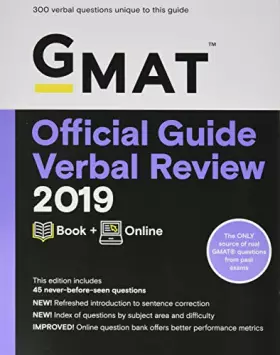 Couverture du produit · GMAT Official Guide Verbal Review 2019: Includes Online Content
