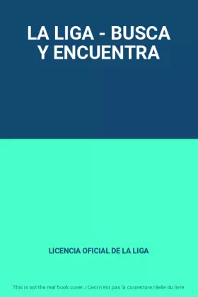 Couverture du produit · LA LIGA - BUSCA Y ENCUENTRA