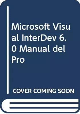 Couverture du produit · Microsoft visual interdev 6.0: manual del programador