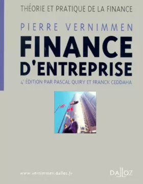 Couverture du produit · Finance d'entreprise : Théorie et pratique de la finance, 4e édition