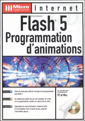 Couverture du produit · Flash 5. Programmation d'animations, Avec CD-ROM