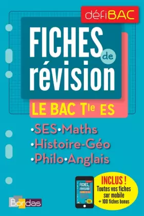 Couverture du produit · DéfiBac compilation Fiches de Révision T ES