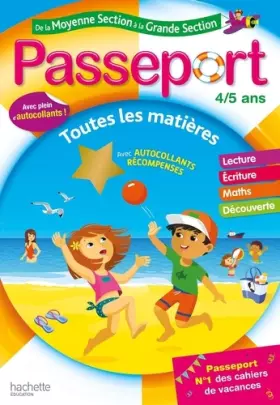 Couverture du produit · Passeport - De la Moyenne à la Grande section - Cahier de vacances 2022