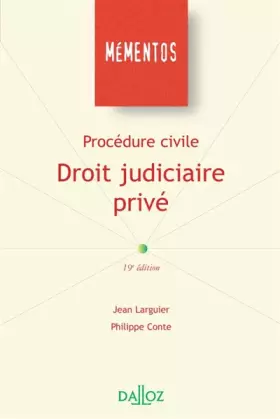 Couverture du produit · Droit judiciaire privé : Procédure civile