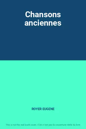 Couverture du produit · Chansons anciennes