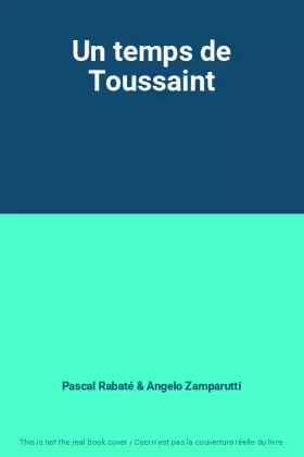 Couverture du produit · Un temps de Toussaint