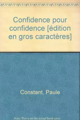 Couverture du produit · confidence pour confidence