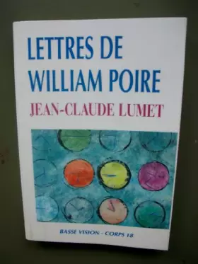 Couverture du produit · Lettres de William Poire