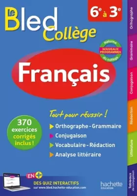 Couverture du produit · Bled Français Collège - Nouveau programme 2016