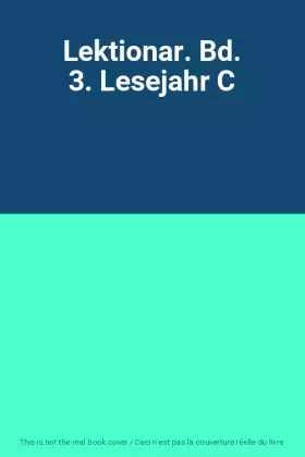 Couverture du produit · Lektionar. Bd. 3. Lesejahr C