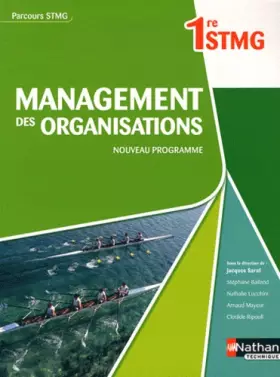 Couverture du produit · Management des organisations - 1re STMG