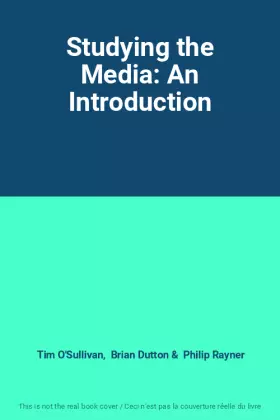 Couverture du produit · Studying the Media: An Introduction