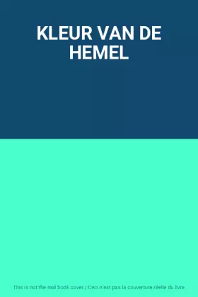 Couverture du produit · KLEUR VAN DE HEMEL