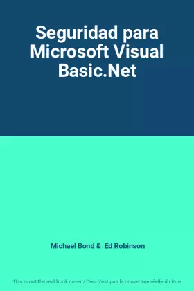 Couverture du produit · Seguridad para Microsoft Visual Basic.Net