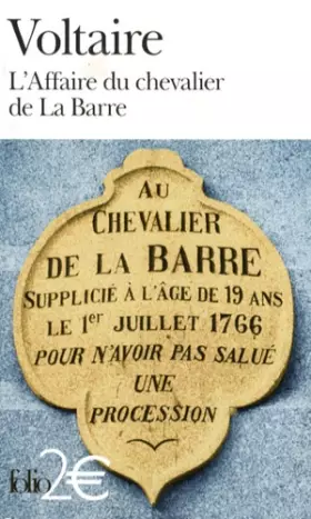 Couverture du produit · L'Affaire du chevalier de La Barre/ L'Affaire Lally