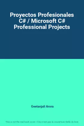 Couverture du produit · Proyectos Profesionales C / Microsoft C Professional Projects